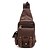 billiga Ryggsäck med en axelrem-Men&#039;s Zipper Canvas Sling Shoulder Bag Army Green / Coffee / Khaki