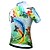cheap Women&#039;s Cycling Clothing-JESOCYCLING Women&#039;s Cycling Jersey Short Sleeve Plus Size Bike Jersey Top with 3 Rear Pockets Mountain Bike MTB Road Bike Cycling Breathable Quick Dry Lightweight Light Green Rainbow Butterfly