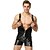 cheap Exotic Dancewear-Exotic Dancewear Leotard / Onesie Full Length Visible Zipper Men&#039;s Training Performance Sleeveless PU