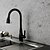 cheap Kitchen Faucets-Brass Kitchen Faucet,Single Handle One Hole Oil-rubbed Bronze Pull-out Spray Widespread Tall High Arc Vessel Antique Kitchen Taps with Hot and Cold Switch