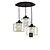 voordelige Eilandlichten-3-lichts 41 cm mini stijl hanglamp metaal glas cluster gegalvaniseerd traditioneel / klassiek 110-120v / 220-240v