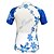 cheap Women&#039;s Cycling Clothing-JESOCYCLING Women&#039;s Short Sleeve Cycling Jersey Blue / White Floral Botanical Bike Jersey Top Mountain Bike MTB Road Bike Cycling Breathable Quick Dry Moisture Wicking Sports Clothing Apparel