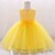 cheap Baby Girls&#039;  Dresses-Baby Girls&#039; Active Basic Party Birthday Cotton Solid Colored Lace Sleeveless Knee-length Dress Yellow Blushing Pink White