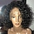 cheap Human Hair Wigs-Remy Human Hair Full Lace Lace Front Wig Asymmetrical Rihanna style Brazilian Hair Afro Curly Kinky Curly Natural Black Wig 130% 150% 180% Density Soft Women Best Quality Hot Sale Natural Hairline