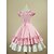 Χαμηλού Κόστους Lolita Φορέματα-Πριγκίπισσα Γλυκιά Λολίτα φόρεμα διακοπών Φορέματα Γυναικεία Κοριτσίστικα Βαμβάκι Ιαπωνικά Στολές μεταμφίεσης Μεγάλα Μεγέθη Προσαρμοσμένη Ροζ Βραδινή τουαλέτα Συμπαγές Χρώμα Μοντέρνα Σκουφί / Σμόκιν