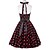 cheap Historical &amp; Vintage Costumes-Audrey Hepburn Gentlewoman Polka Dots Retro Vintage 1950s Cocktail Dress Vintage Dress Summer Dress Rockabilly Prom Dress Women&#039;s Adults&#039; Costume Vintage Cosplay Dailywear Night out&amp;Special occasion
