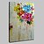 cheap Abstract Paintings-Oil Painting Hand Painted - Landscape / Floral / Botanical Modern Rolled Canvas
