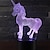 Недорогие Декор и ночники-Beautiful Unicorn Romantic Gift 3D LED Table Lamp 7 Color Change Night Light Room Decor Lustre Holiday Girlfriend Kids Toys