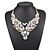 cheap Necklaces-Statement Necklace Bib necklace For Women&#039;s Party Wedding Special Occasion Synthetic Gemstones Rhinestone Alloy Swan Animal Rainbow Gold / Birthday / Daily / Valentine
