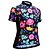 cheap Women&#039;s Cycling Clothing-JESOCYCLING Women&#039;s Cycling Jersey Short Sleeve Bike Top with 3 Rear Pockets Mountain Bike MTB Road Bike Cycling Breathable Quick Dry Moisture Wicking White Black Floral Botanical Polyester Sports