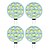abordables Luces LED bi-pin-4pcs 2 W LED Bi-pin Lights 210 lm G4 T 15 LED Beads SMD 5730 Warm White Cold White 12 V