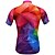 cheap Women&#039;s Cycling Clothing-JESOCYCLING Women&#039;s Short Sleeve Cycling Jersey Summer Polyester Red+Blue Gradient Bike Jersey Top Mountain Bike MTB Road Bike Cycling Quick Dry Moisture Wicking Breathable Sports Clothing Apparel