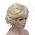 cheap Synthetic Trendy Wigs-Synthetic Wig Curly Layered Haircut Wig Short Light golden Synthetic Hair 6 inch Women&#039;s Synthetic Blonde