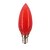 preiswerte Leuchtbirnen-1pc 0.5 W LED Kerzen-Glühbirnen 30 lm E12 C35 6 LED-Perlen Dip - Leuchtdiode Dekorativ Rot 100-240 V / RoHs