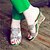 cheap Women&#039;s Sandals-Women&#039;s Sandals Wedge Heel Open Toe Wedding Party &amp; Evening Rhinestone Sequin Floral PU Summer Gold / Green