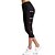 billiga Yoga Leggings &amp; Tights-Dam Hög midja Yogabyxor Sidfickor Trikåer Caprileggings Underdelar Magkontroll Rumplyft 4-vägs sträcka Svart Maska Elastan Lykra Kondition Gymträning Löpning Vinter Sommar sporter Sportkläder Hög