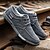 abordables Sneaker für Herren-Men&#039;s Comfort Shoes Canvas / Denim Winter Casual Sneakers Non-slipping Dark Blue / Gray