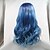 cheap Synthetic Lace Wigs-Synthetic Lace Front Wig Body Wave Layered Haircut Lace Front Wig Long Royal Blue Synthetic Hair 24 inch Women&#039;s Women Blue Sylvia