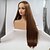 cheap Synthetic Lace Wigs-Synthetic Lace Front Wig kinky Straight Layered Haircut Lace Front Wig Long Brown Synthetic Hair 24 inch Women&#039;s Women Brown Sylvia