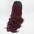 cheap Synthetic Lace Wigs-Synthetic Lace Front Wig Curly Free Part Lace Front Wig Ombre Long Black / Burgundy Synthetic Hair 18-26 inch Women&#039;s Adjustable Heat Resistant Elastic Ombre