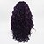 halpa Synteettiset peruukit pitsillä-Synteettiset pitsireunan peruukit Kihara Vapaa osa Lace Front Peruukki Pitkä Tumma Purppura Synteettiset hiukset 18-26 inch Naisten Säädettävä Pitsi Heat Resistant Violetti