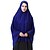 billige Hijabskjerf-Dame Grunnleggende Hijab - Kryss, Ensfarget Polyester / Alle årstider