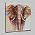 Χαμηλού Κόστους Πίνακες με Ζώα-Hang-ζωγραφισμένα ελαιογραφία Ζωγραφισμένα στο χέρι - Αφηρημένο / Ποπ Άρτ Μοντέρνα Χωρίς Εσωτερικό Πλαίσιο