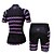 abordables Herrenbekleidungs-Sets-Women&#039;s Short Sleeve Cycling Jersey with Shorts Polyester Black Bike Clothing Suit Breathable Quick Dry Moisture Wicking Sweat-wicking Sports Scales Mountain Bike MTB Road Bike Cycling Clothing