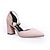 cheap Women&#039;s Heels-Women&#039;s Heels Glitter Crystal Sequined Jeweled Ankle Strap Heels Pearl Block Heel Flare Heel Pointed Toe Casual Sweet Daily Party &amp; Evening Office &amp; Career Leather PU Spring Summer Solid Colored