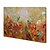 cheap Abstract Paintings-Oil Painting Hand Painted - Abstract Modern Rolled Canvas