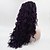 お買い得  合成レースウィッグ-Synthetic Lace Front Wig Curly Free Part Lace Front Wig Long Dark Purple Synthetic Hair 18-26 inch Women&#039;s Adjustable Lace Heat Resistant Purple