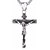 お買い得  宗教的なジュエリー-Men&#039;s Pendant Necklace Classic Cross Crucifix Stylish Dangling Classic Glass Alloy Gold Silver 55 cm Necklace Jewelry 1pc For Daily Festival