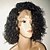 cheap Human Hair Wigs-Remy Human Hair Full Lace Lace Front Wig Asymmetrical Rihanna style Brazilian Hair Afro Curly Kinky Curly Natural Black Wig 130% 150% 180% Density Soft Women Best Quality Hot Sale Natural Hairline