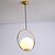 billige Øylys-1-lys 30 cm justerbar / ledet pendellampe metallglass globe / geometrisk / nyhet anodisert lanterne / moderne 110-120v / 220-240v