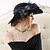 cheap Historical &amp; Vintage Costumes-Elizabeth Audrey Hepburn Women&#039;s Adults&#039; Ladies Retro Vintage Kentucky Derby Hat Hat Black Red Bowknot Headwear Lolita Accessories
