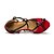 voordelige Latin dansschoenen-Dames Latin dansschoenen Sandalen Cuba-hak Suède Zwart / Rood / EU38