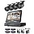 cheap DVR Kits-SANNCE® 8CH 4PCS 720P LCD DVR Weatherproof Surveillance Security System Supported Analog AHD TVI IP Camera