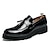 cheap Men&#039;s Slip-ons &amp; Loafers-Men&#039;s Loafers &amp; Slip-Ons Brogue Dress Shoes Tassel Loafers Wingtip Shoes Walking Business British Wedding Party &amp; Evening Leather Patent Leather Loafer Black Silver Gold Spring Fall