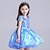 cheap Movie &amp; TV Theme Costumes-Princess Cinderella Cosplay Costume Flower Girl Dress Kid&#039;s Girls&#039; A-Line Slip Dresses Mesh Christmas Halloween Carnival Festival / Holiday Tulle Cotton Blue Carnival Costumes Lace