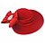 cheap Historical &amp; Vintage Costumes-Elizabeth Audrey Hepburn Women&#039;s Adults&#039; Ladies Retro Vintage Kentucky Derby Hat Hat Black Red Bowknot Headwear Lolita Accessories