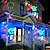 cheap Décor &amp; Night Lights-Outdoor Moving Christmas Laser Lights Snow Projector Lamp Snowflake LED Party Light Multicolor For Christmas Holiday Disco Stage Lamp