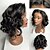 cheap Synthetic Lace Wigs-Synthetic Wig Synthetic Lace Front Wig Wavy Loose Wave Layered Haircut Free Part Lace Front Wig Short Natural Black #1B Dark Brown#2 Synthetic Hair 12 inch Women&#039;s Soft Heat Resistant Natural Hairline