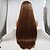 cheap Synthetic Lace Wigs-Synthetic Lace Front Wig kinky Straight Layered Haircut Lace Front Wig Long Brown Synthetic Hair 24 inch Women&#039;s Women Brown Sylvia