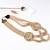 رخيصةأون قلادات-Women&#039;s Necklace Braided Chinese Knot Ladies Stylish Hyperbole Chunky Alloy Gold 45+5 cm Necklace Jewelry 1pc For Daily