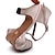 ieftine Pantofi Dans Latin-Pentru femei Încălțăminte latină Pantofi De Dans Performanță Interior Samba Sandale de cristal Călcâi Toc Cubanez Centură-T Bej
