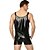 cheap Exotic Dancewear-Exotic Dancewear Leotard / Onesie Full Length Visible Zipper Men&#039;s Training Performance Sleeveless PU