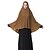 billige Hijabskjerf-Dame Grunnleggende Hijab - Kryss, Ensfarget Polyester / Alle årstider