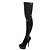 رخيصةأون أحزية بوت نسائية-Women&#039;s Boots Stiletto Heel Round Toe Sweet Daily Party &amp; Evening Solid Colored PU Over The Knee Boots White / Black / Red
