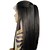 Χαμηλού Κόστους Περούκες από ανθρώπινα μαλλιά-Remy Τρίχα 4x4 Κλείσιμο Δαντέλα Μπροστά Περούκα Κούρεμα με φιλάρισμα στυλ Βραζιλιάνικη Yaki Straight Μαύρο Περούκα 130% Πυκνότητα μαλλιών / Μεταξωτά μαλλιά βάσης / Φυσική γραμμή των μαλλιών