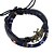 cheap Bracelets-Women&#039;s Leather Bracelet Plaited Wrap Skull Ladies Basic Fashion PU Leather Bracelet Jewelry Blue For Daily School